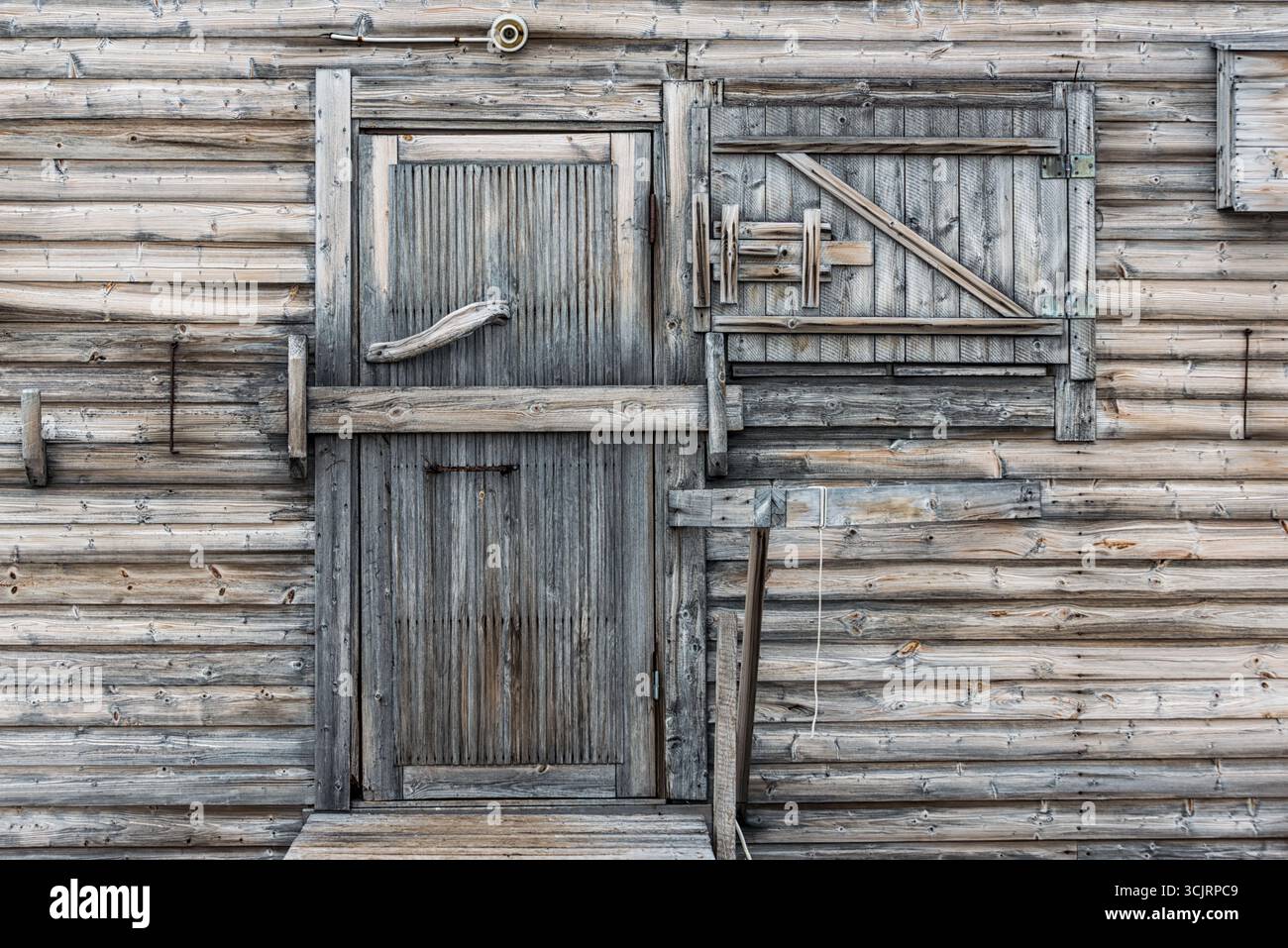 Weathered Wood Facades Reference: Kinnvika Station Facade Nordaustlandet Svalbard Nordeaustlandet