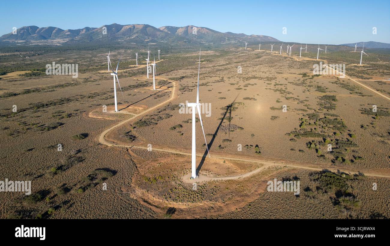 Aerial stock images of the wind farm near Monticello, Utah, is called ...