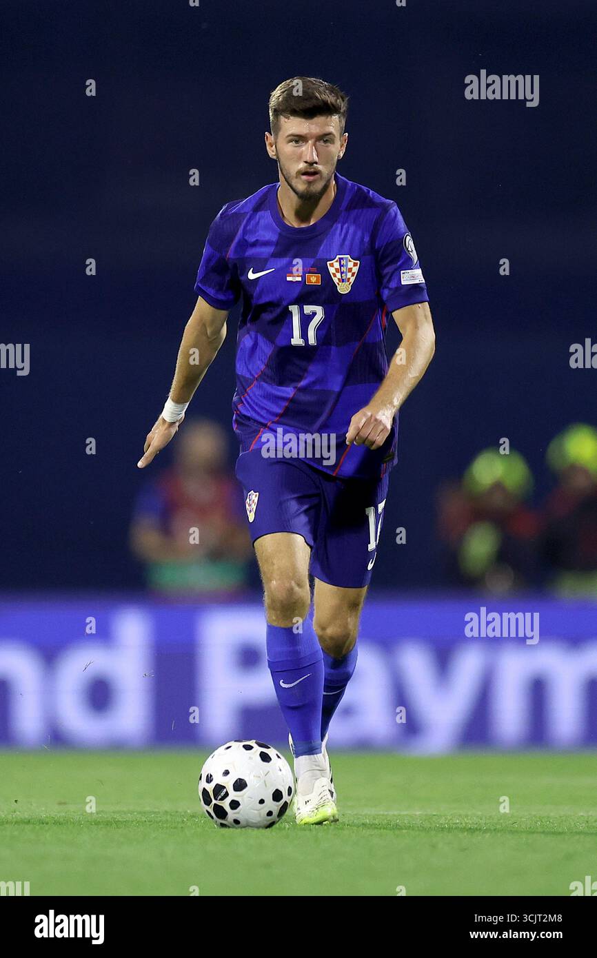 Petar Sucic of Croatia controls the ball during the FIFA World Cup 2026