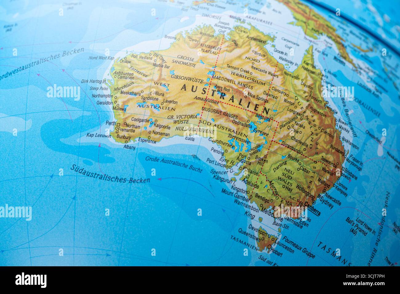 Australia map cities hi-res stock photography and images - Alamy