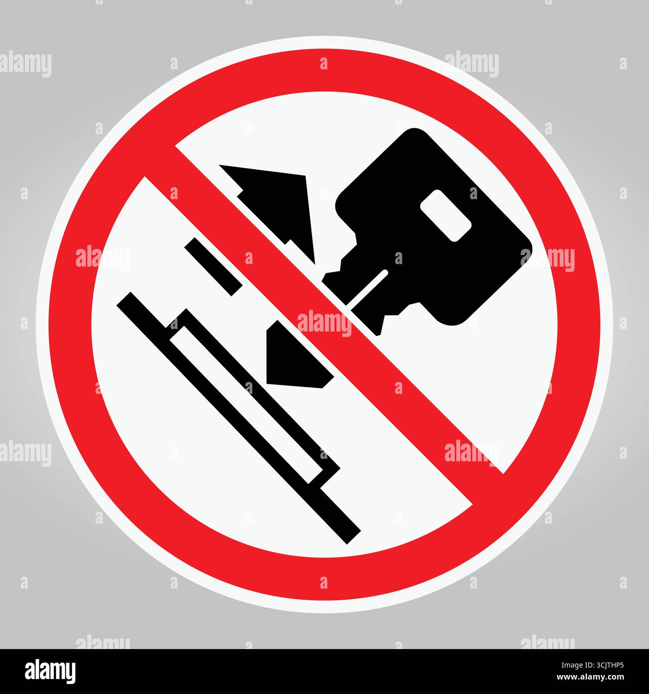 Sign indicates no entry Stock Vector Images - Alamy