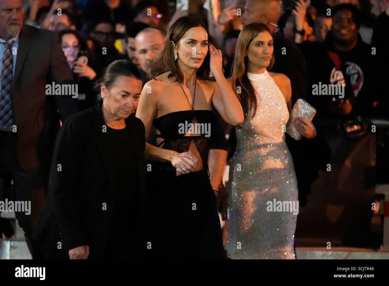 Emily Blunt attends the premiere of "The Smashing Machine" at the
