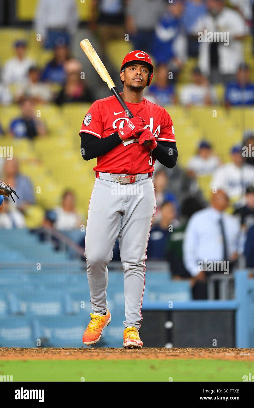 LOS ANGELES, CA - AUGUST 25: Cincinnati Reds third baseman Ke'Bryan ...