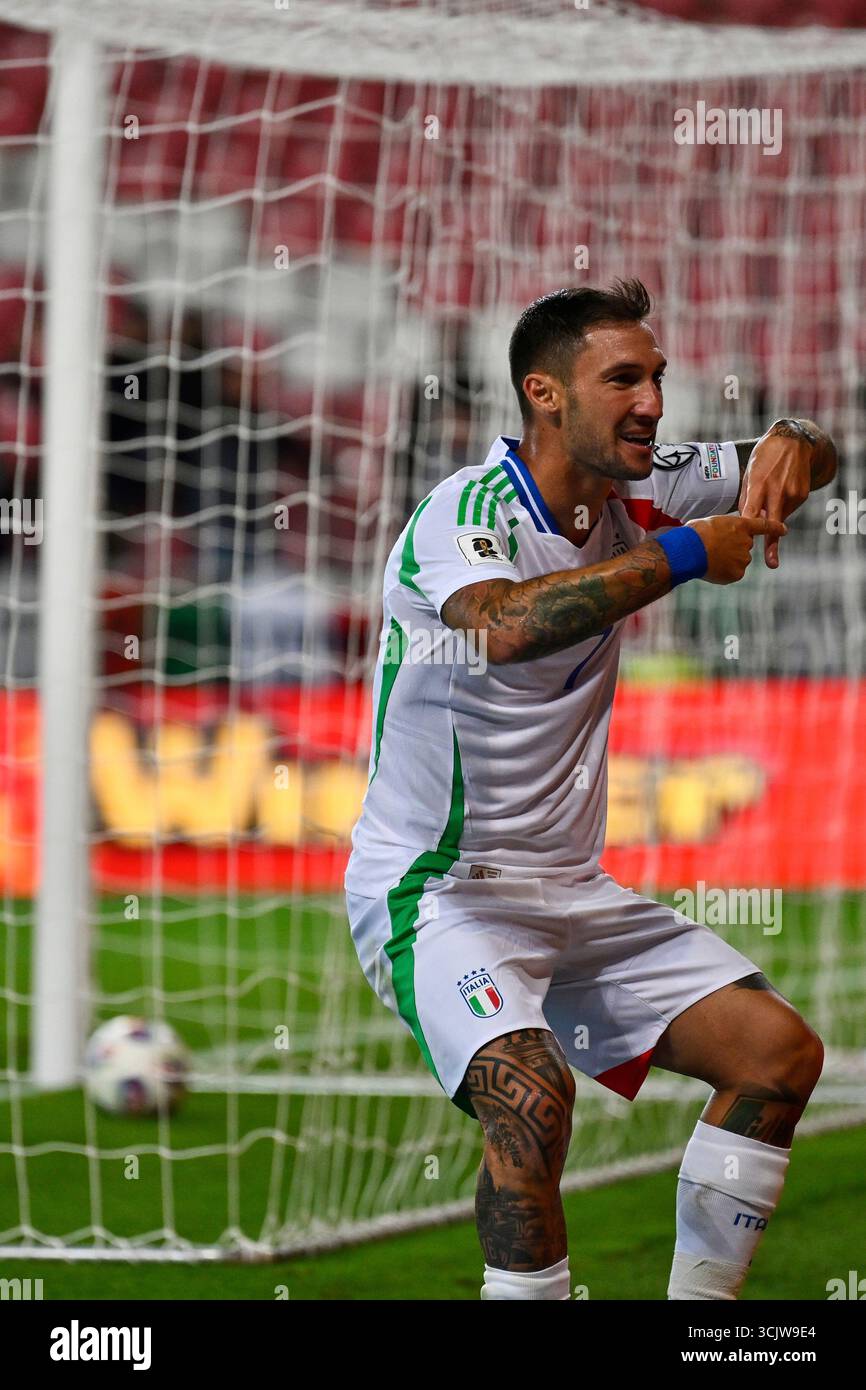 Politano Italy's Matteo Politano celebrates scoring a goal during a Group I ...