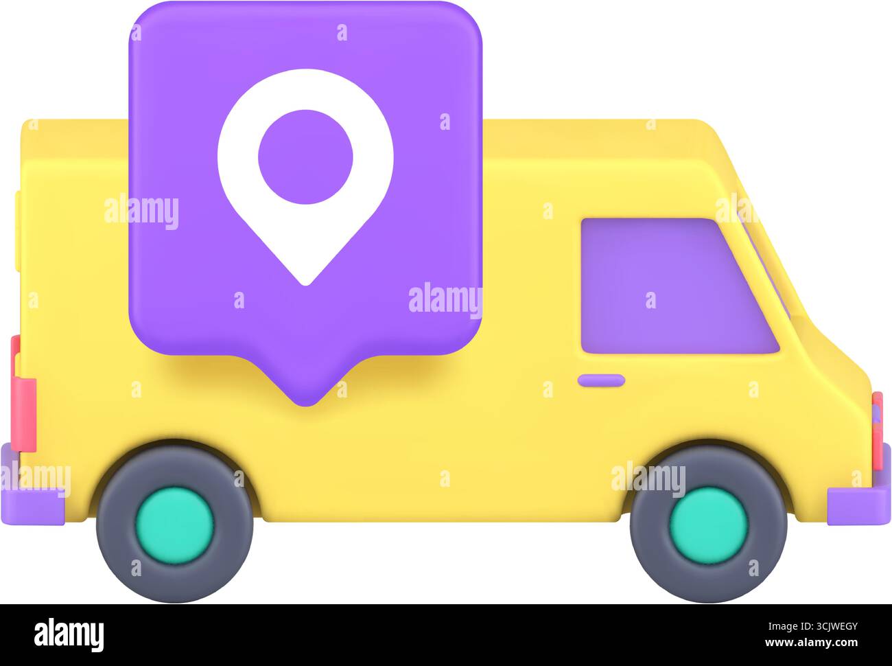 Package delivery fleet Stock Vector Images - Alamy
