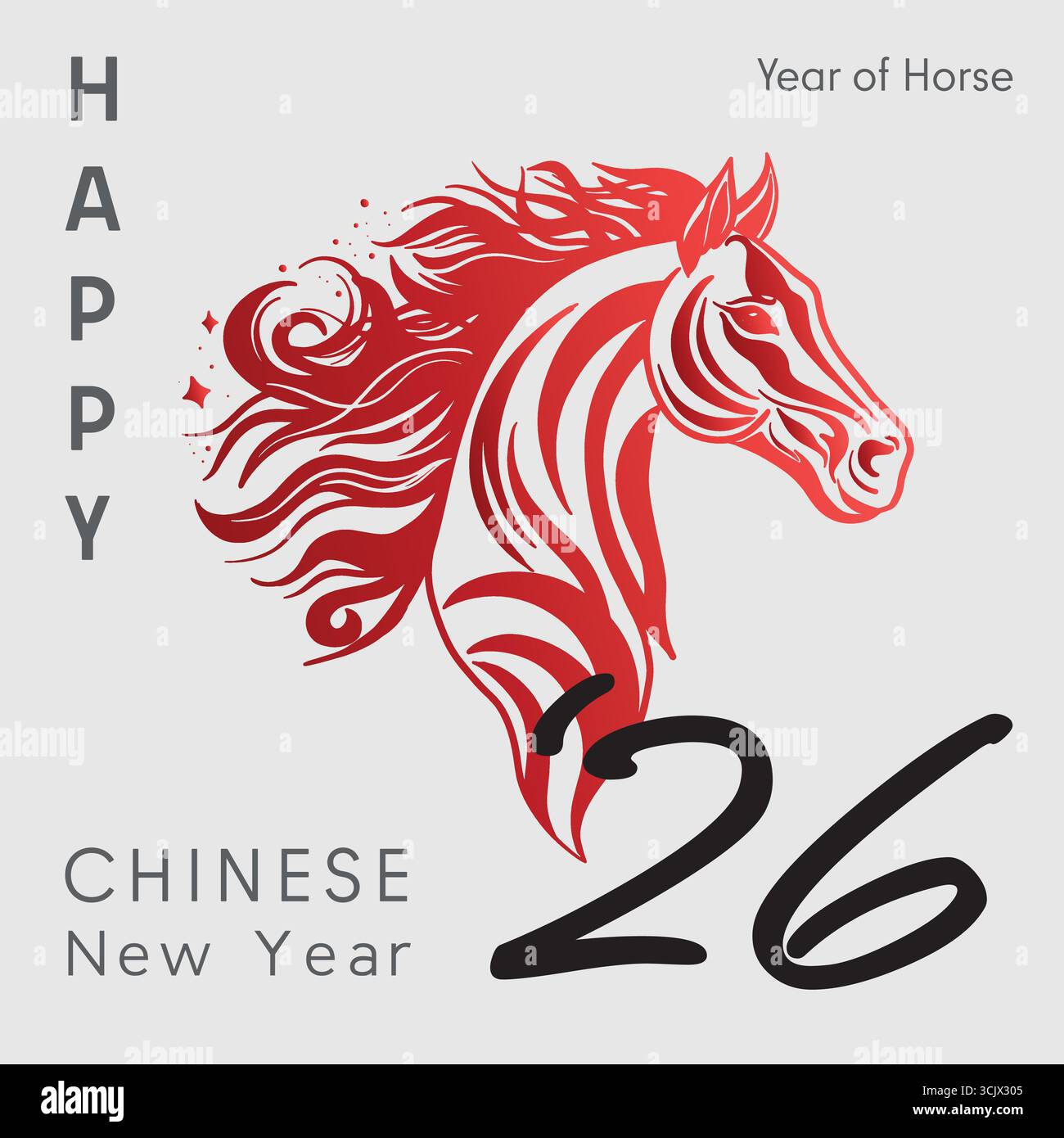2026 chinese year fire horse hi-res stock photography and images - Alamy