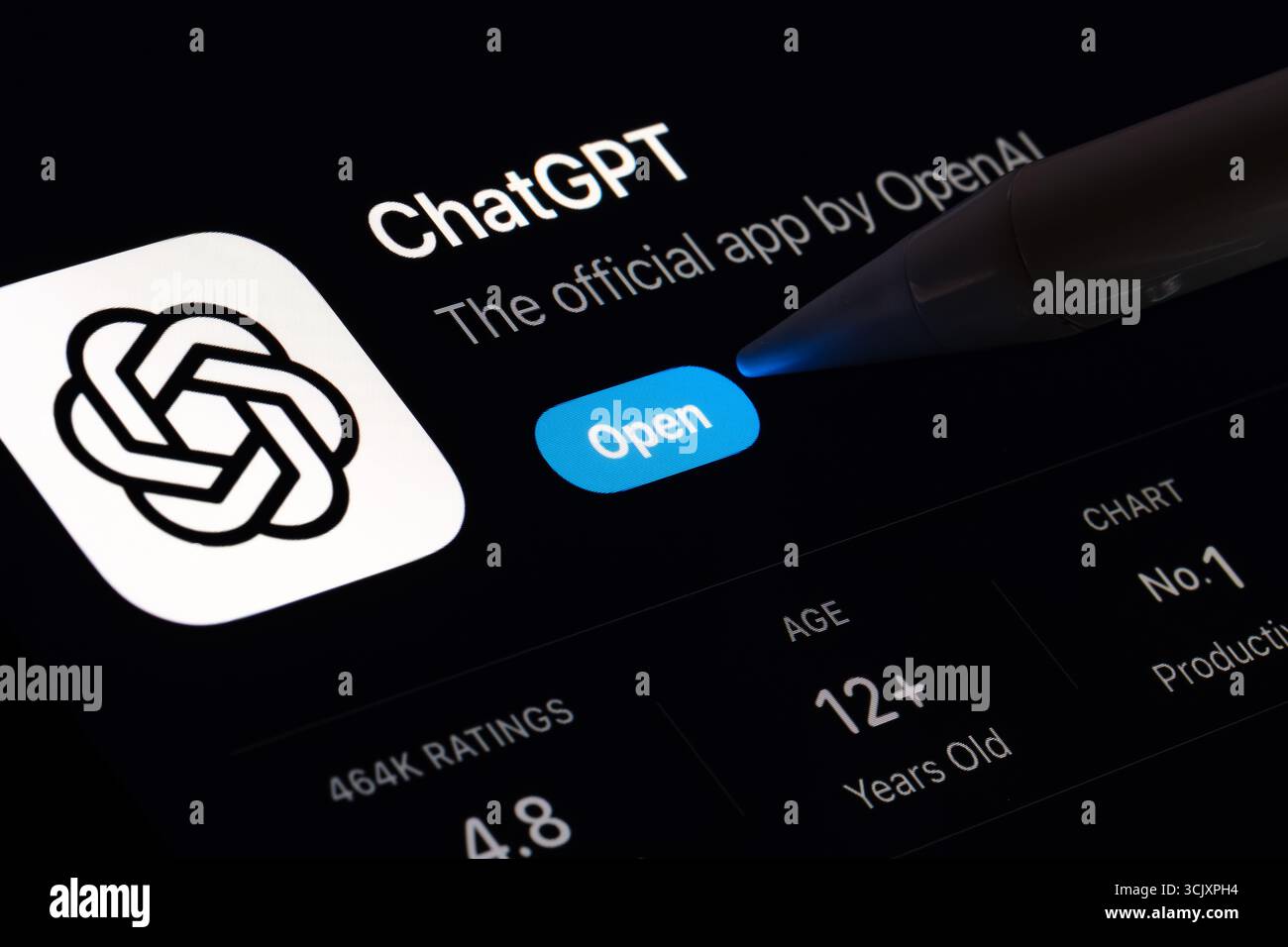 ChatGPT app Stock Photo