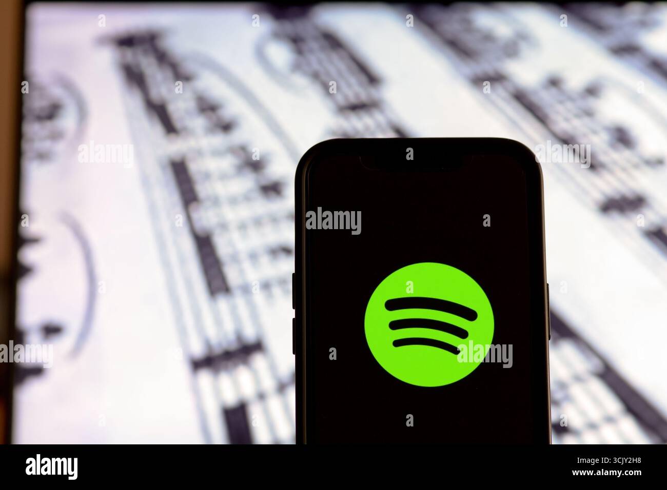 Opening spotify music streaming hi-res stock photography and images - Alamy