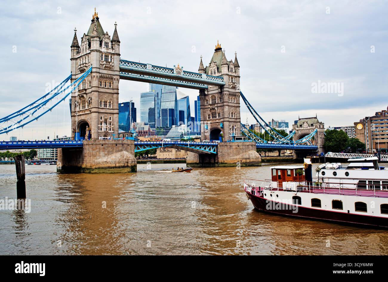 Tower Bridge and River Thames,  London, England Stock Photo