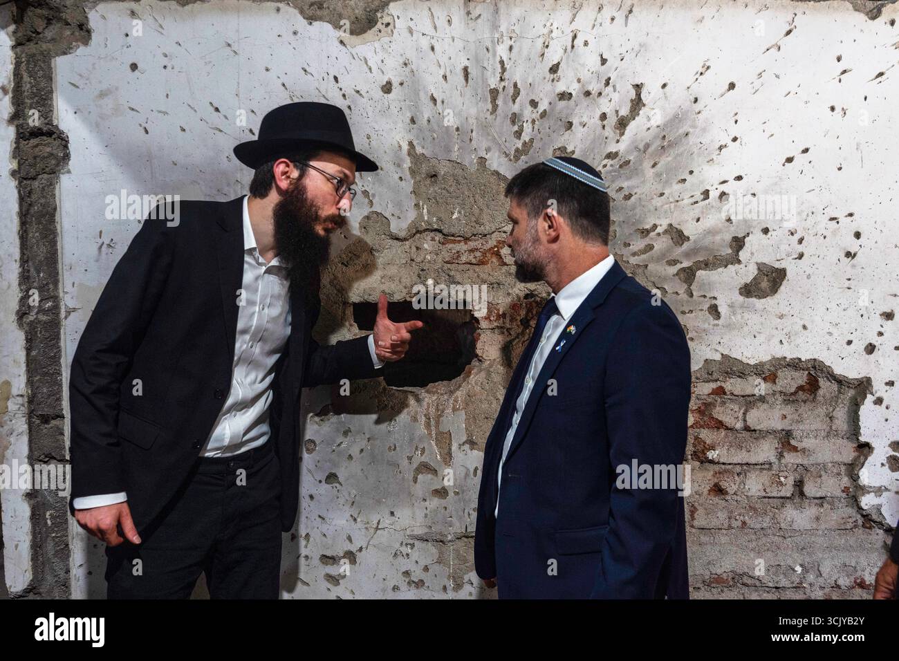 Israeli Finance Minister Bezalel Smotrich, right, and Director of ...