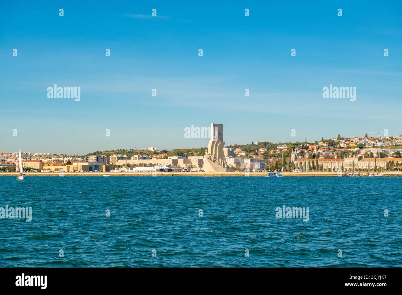 Lisbon, Portugal - January 1, 2025 - Monument to the Discoveries in Belem. Stock Photo