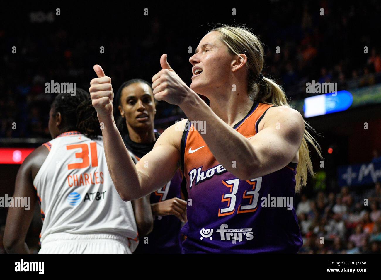 UNCASVILLE, CT - SEPTEMBER 06: Phoenix Mercury guard Sami Whitcomb (33 ...