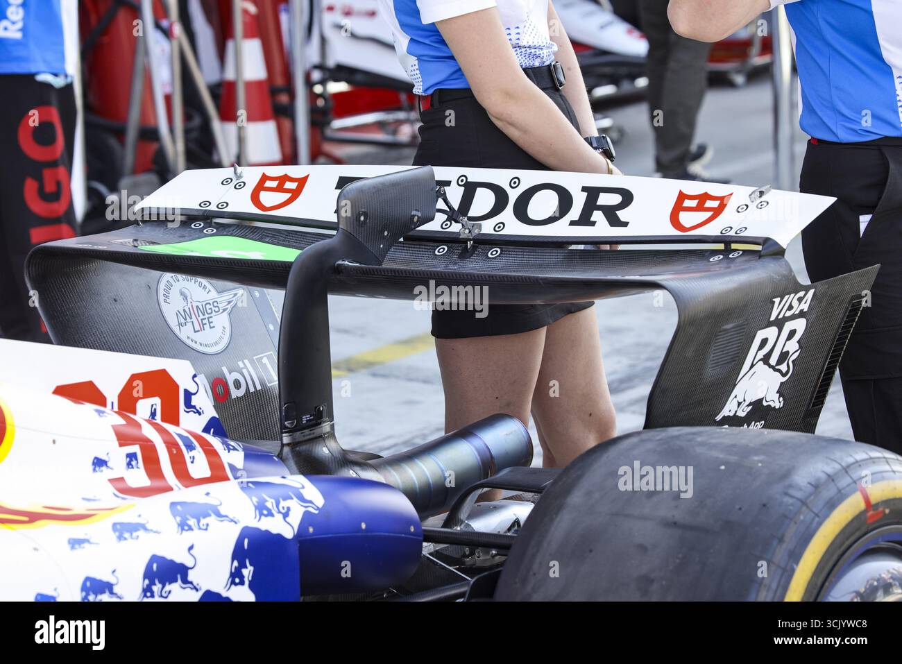 Visa Cash App RB F1 Team, mechanical detail rear wing aerodynamism ...