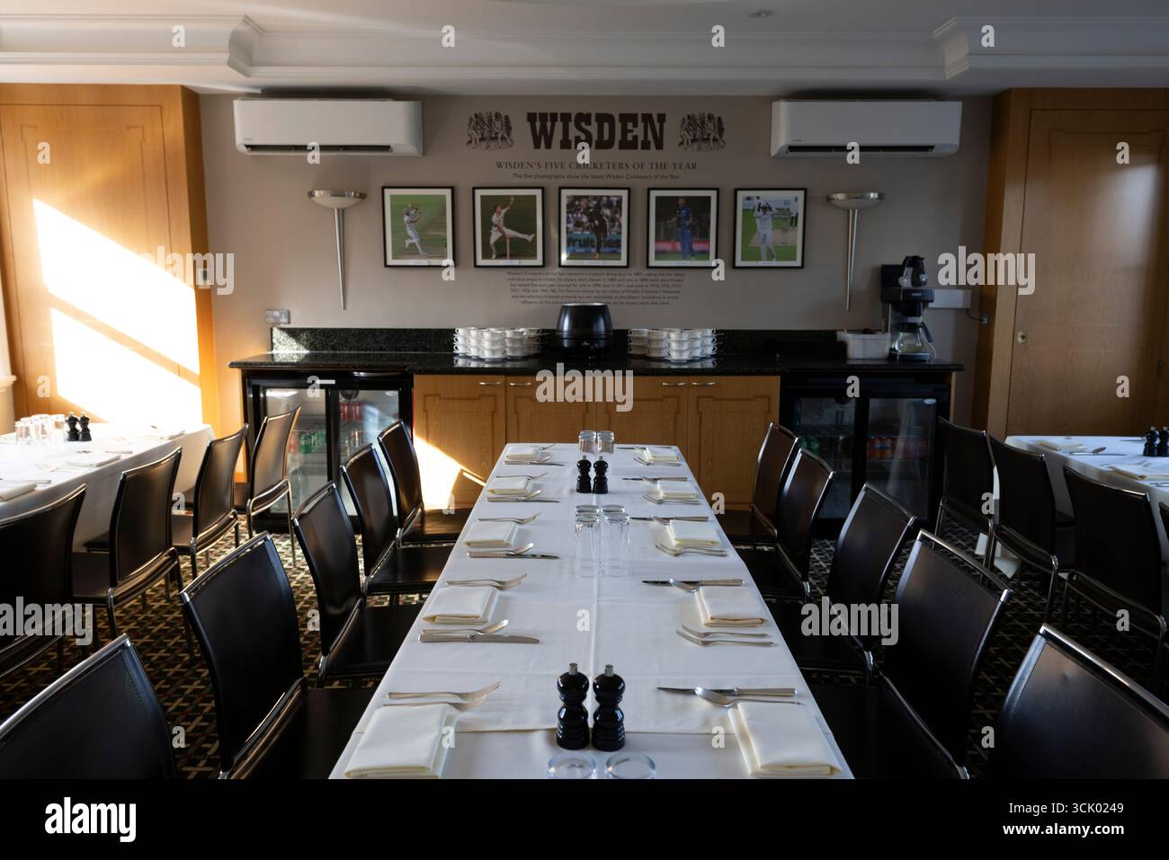 Lord's players dining room menus, in the Pavilion of Lord's Cricket ...