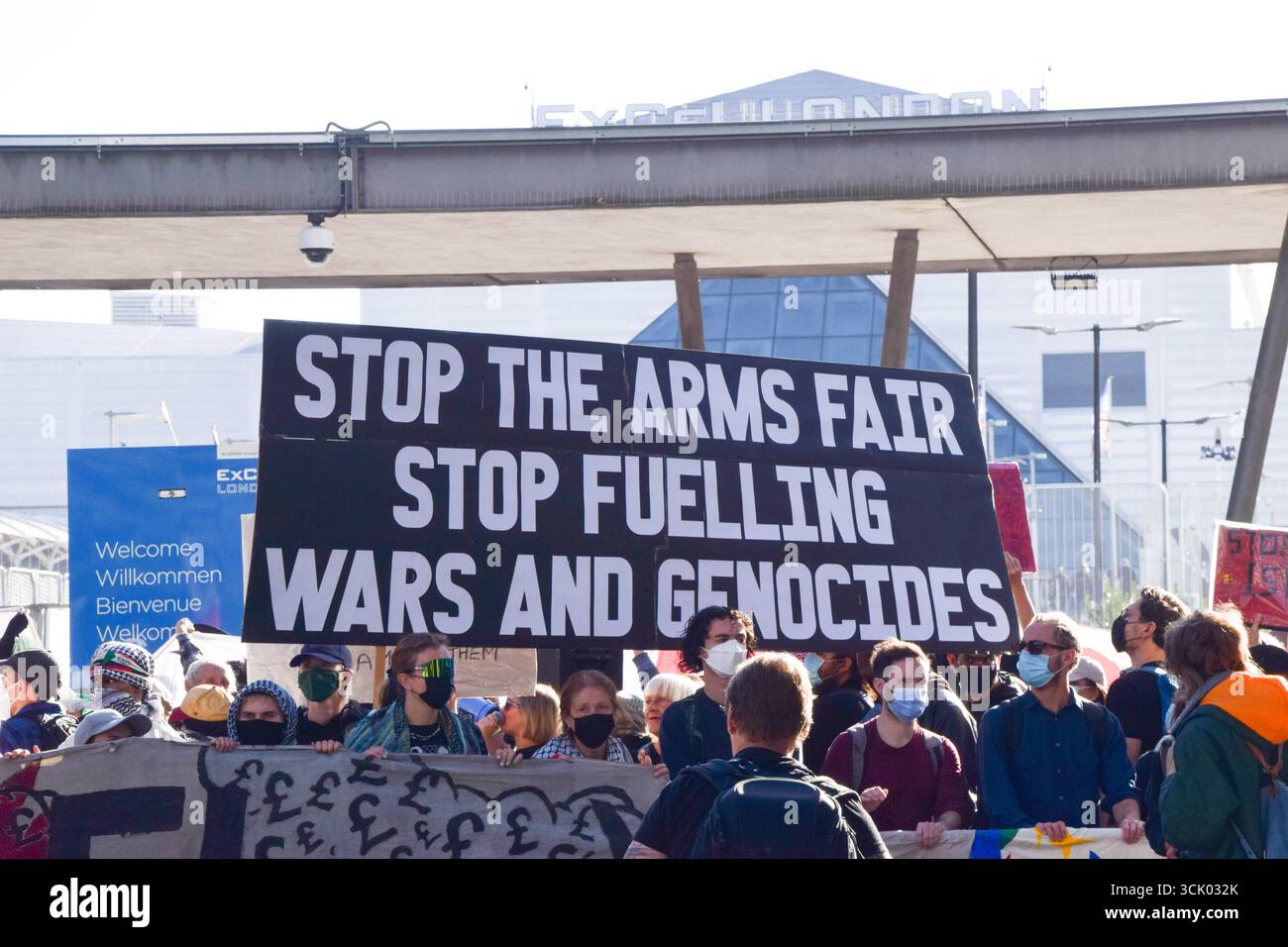 London, UK. 9th September 2025. Pro-Palestine protesters gather outside ...
