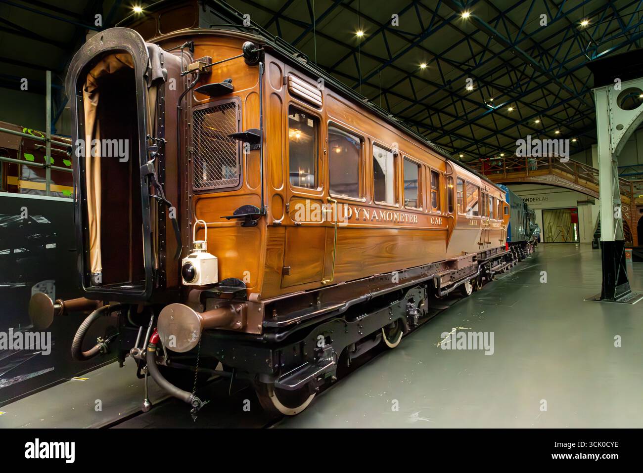 Preserved 1906 North Eastern Railway Dynamometer Car, used to record ...
