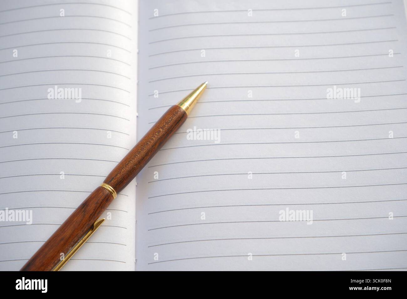 Stationery and a notebook on a white background Stock Photo