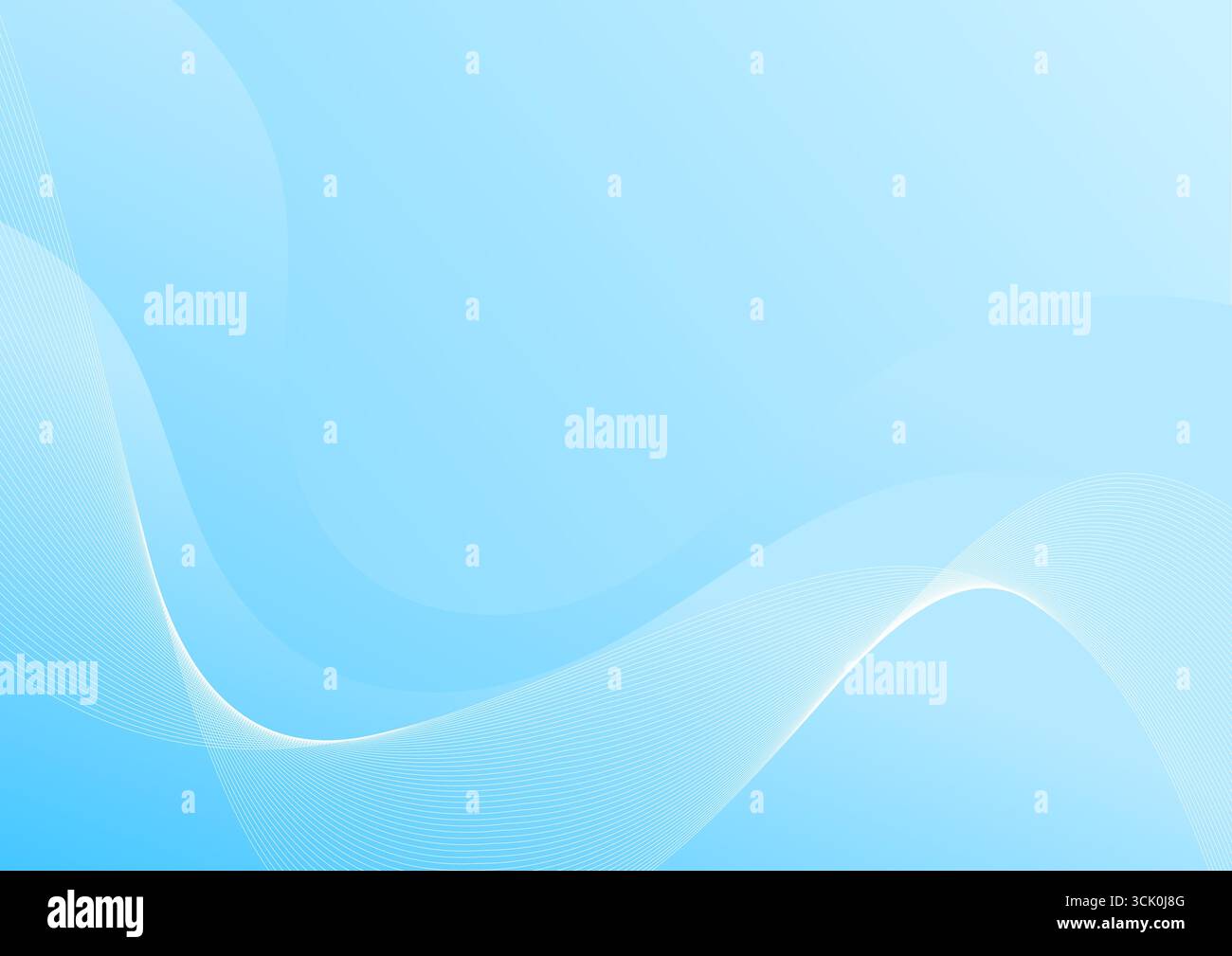 a blue background with a wavy pattern and flowing line Stock Vector ...