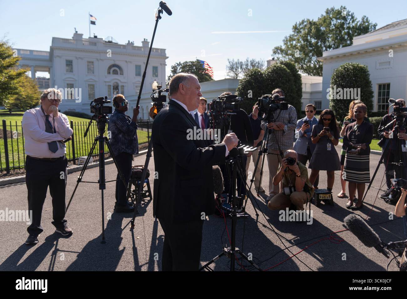 White House border czar Tom Homan speaks with reporters at the White ...