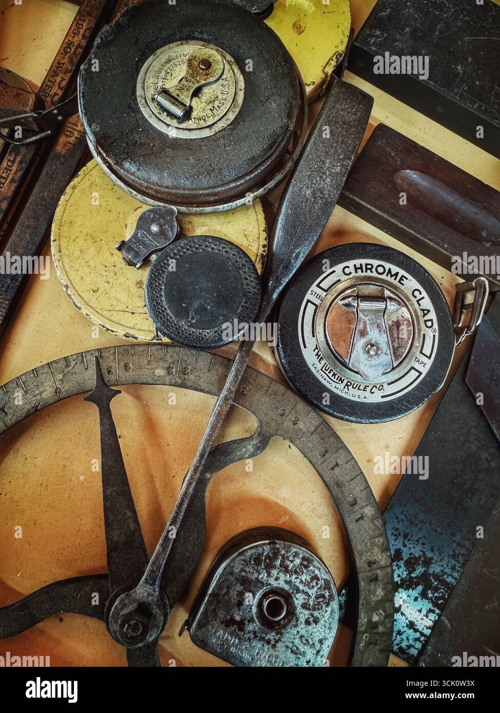 Vintage measuring instruments - Smartphone Captured Stock Image