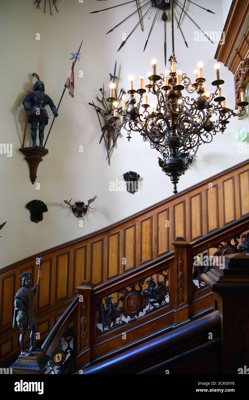 interior, Miramare Castle, Castello di Miramare, Trieste, Italy, Europe Stock Photo