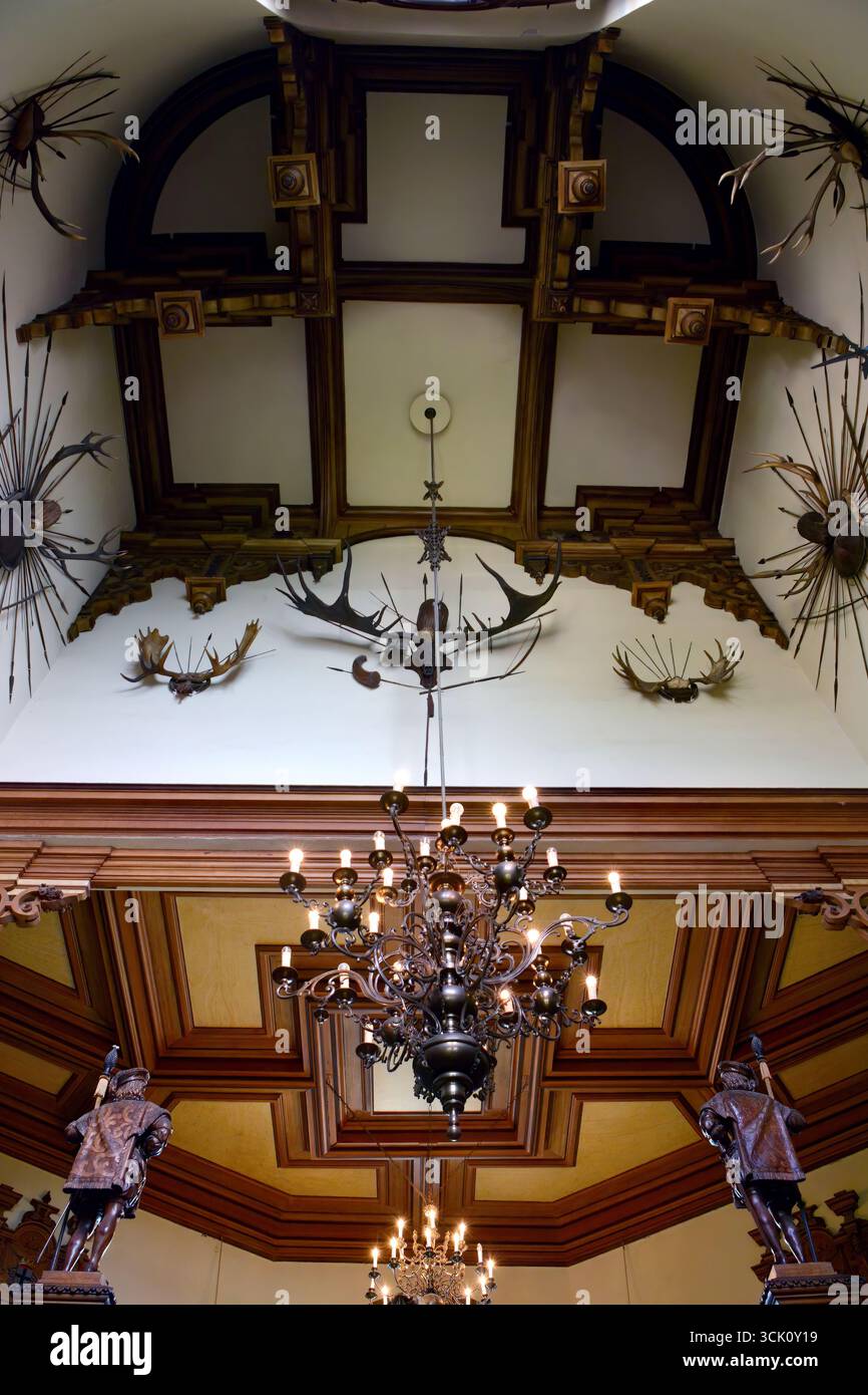 interior, Miramare Castle, Castello di Miramare, Trieste, Italy, Europe Stock Photo