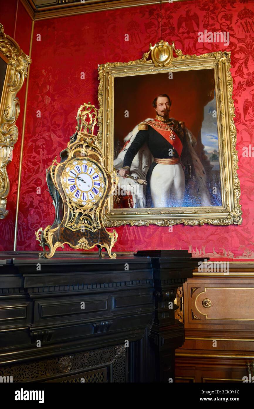 interior, Miramare Castle, Castello di Miramare, Trieste, Italy, Europe Stock Photo