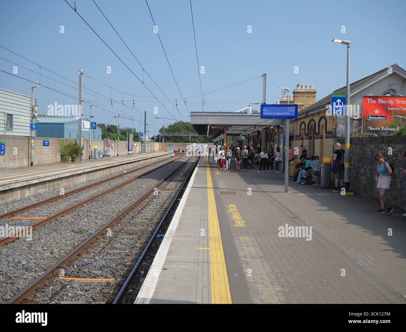 Howth railway station Stock Photo