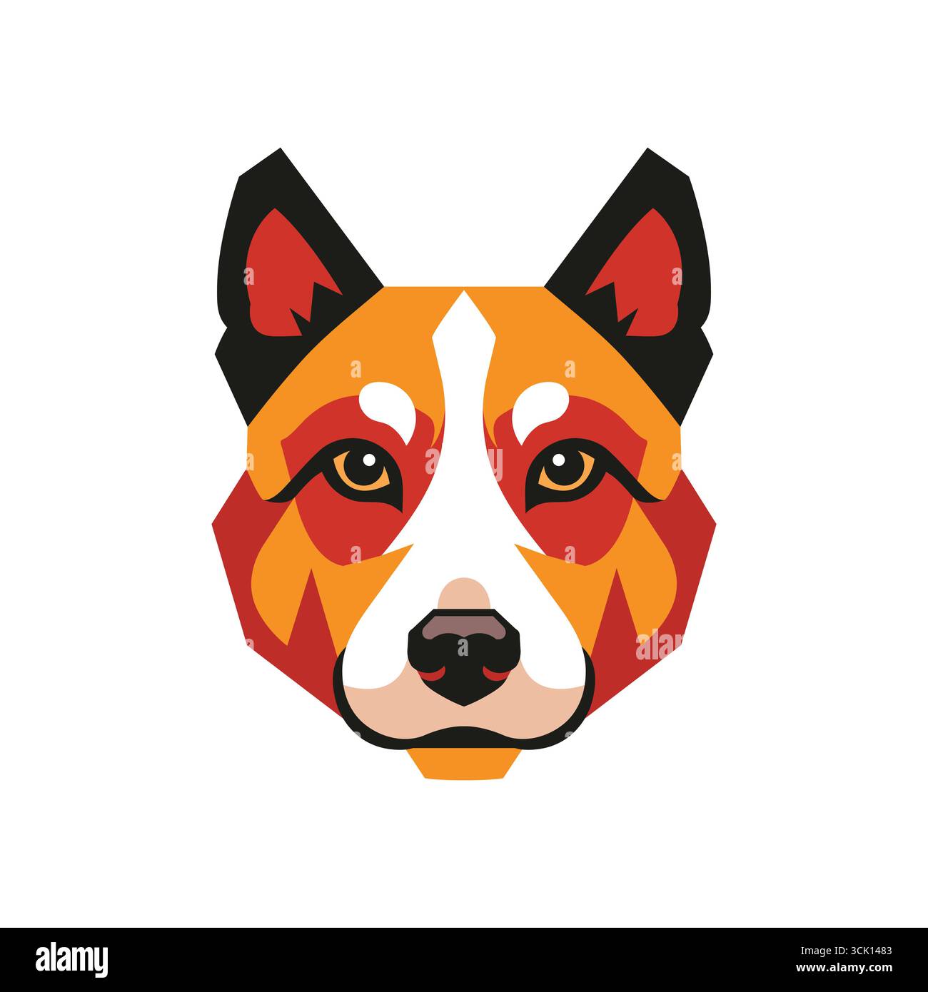 Chinese shepherd dog Stock Vector Images - Alamy