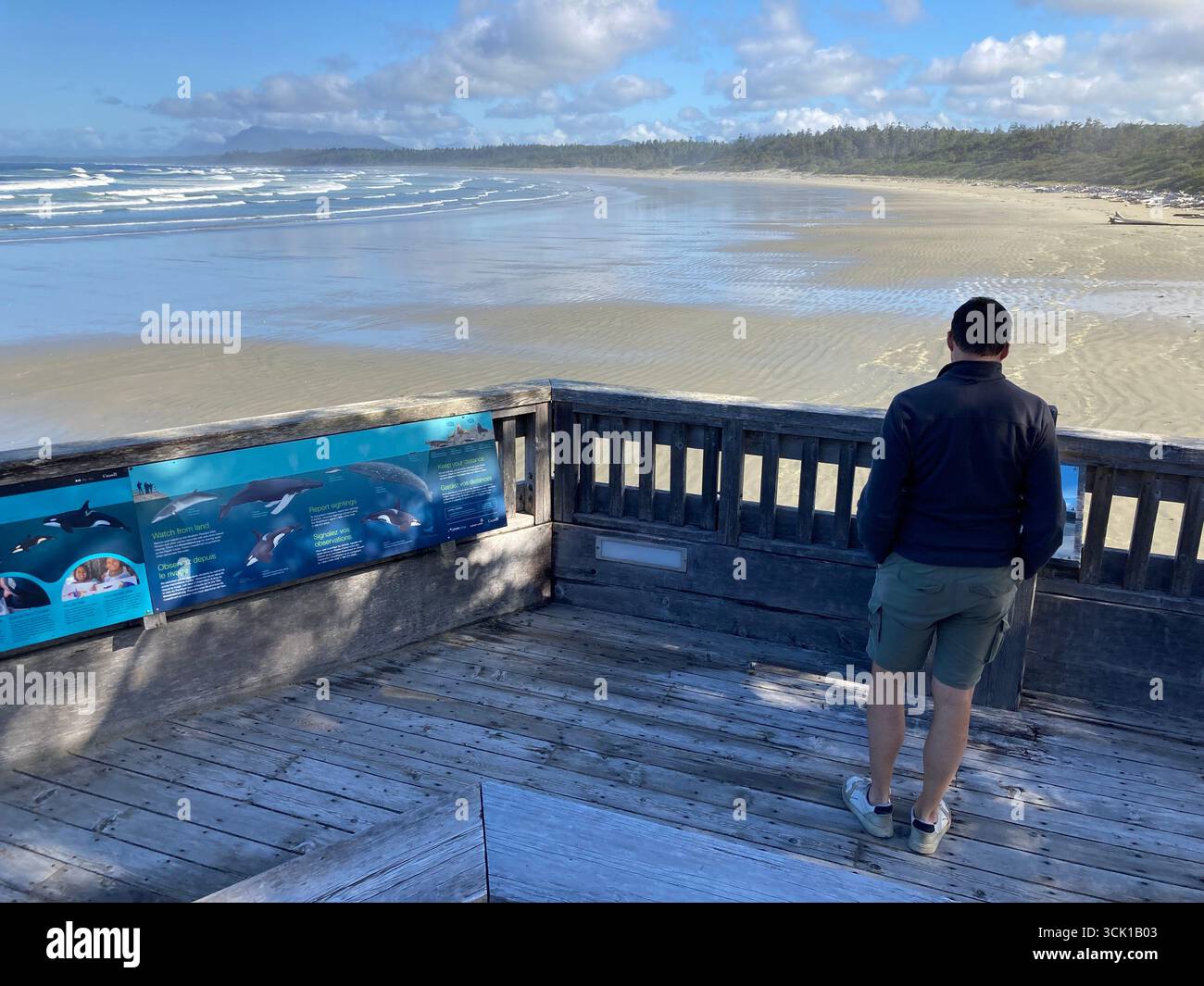 South Beach, Pacific Rim National Park, Tofino, Vancouver Island, British Columbia, Canada - Smartphone Captured Stock Image