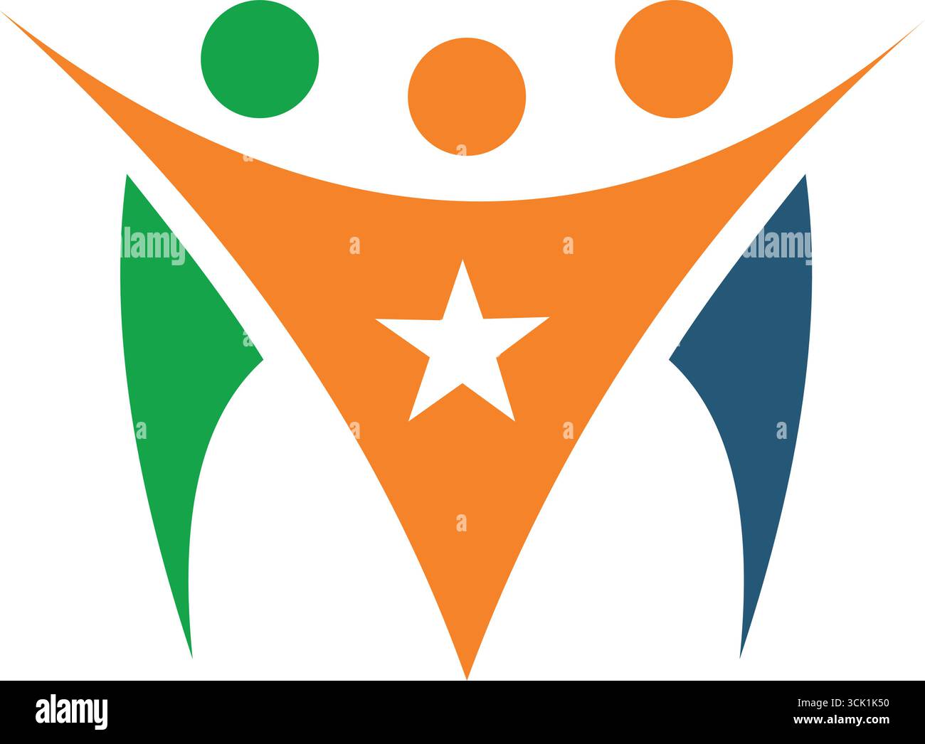 Global Leadership Teamwork Solutions Logo Design Template Vector Stock Vector