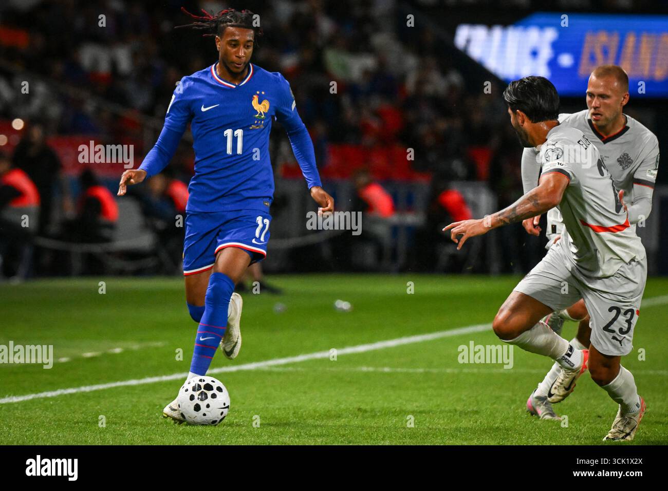 French Forward Michael Olise Fights For The Ball During The The 2026 French Forward Michael Olise Fights For The Ball During The The 2026