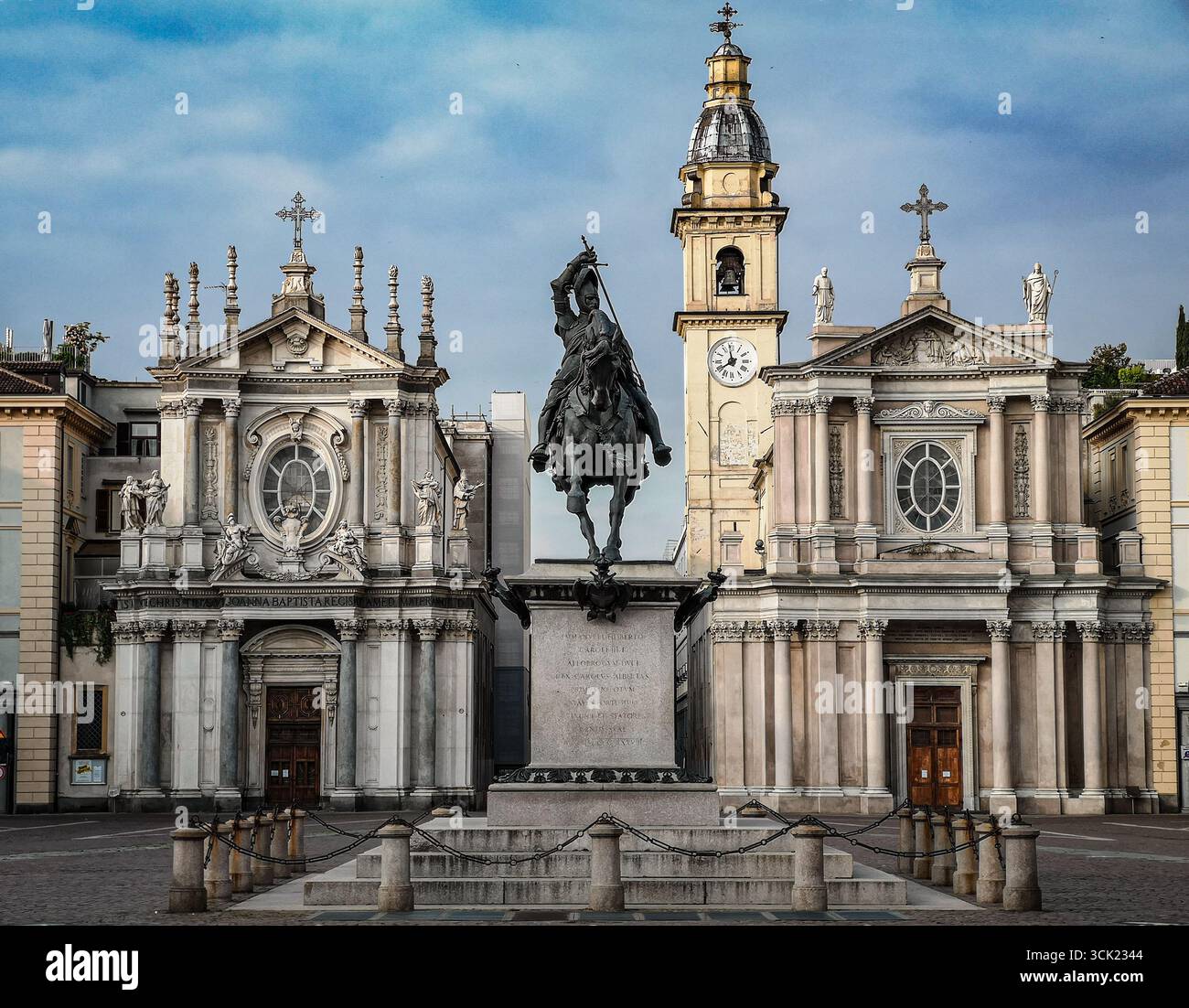A stunning shot of the iconic Caval ëd Bronz statue in Piazza San Carlo ...