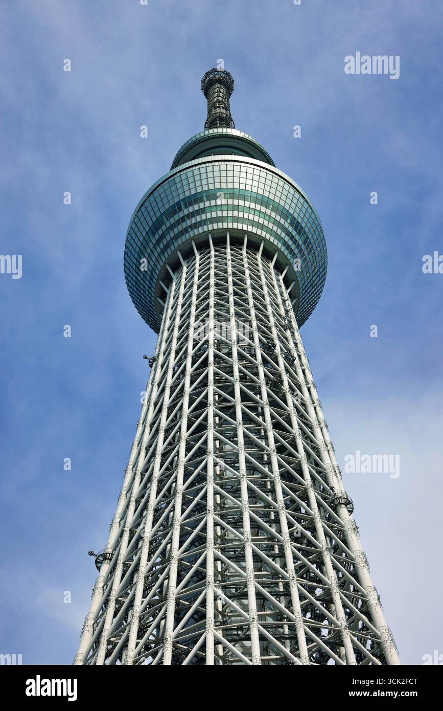 Tokyo Skytree Broadcasting Tower, Tokyo, Japan Stock Photo
