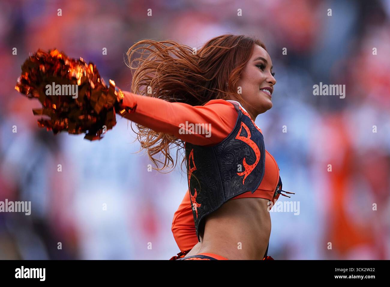 Denver Broncos Cheerleader Performs In The First Half Of An NFL Denver Broncos Cheerleader Performs In The First Half Of An Nfl Football Game Sunday Sept 7 2025 In Denver Ap Photodavid Zalubowski 3CK2W22