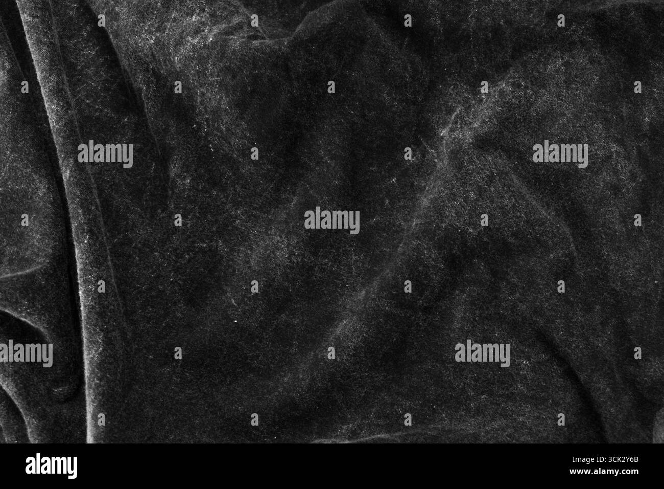 Dark bleached fabric wrinkled texture, Bleached cloth background Stock Photo