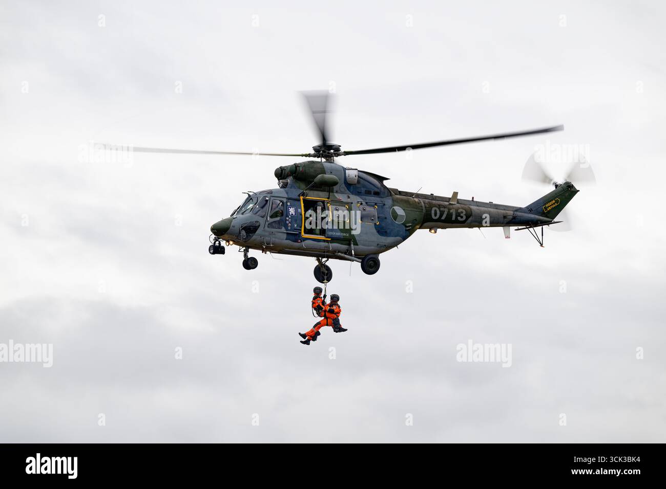 Sokul Czech Air Force PZL W-3 Swidnik Sokul Twin Engine Helicopters put on an ...