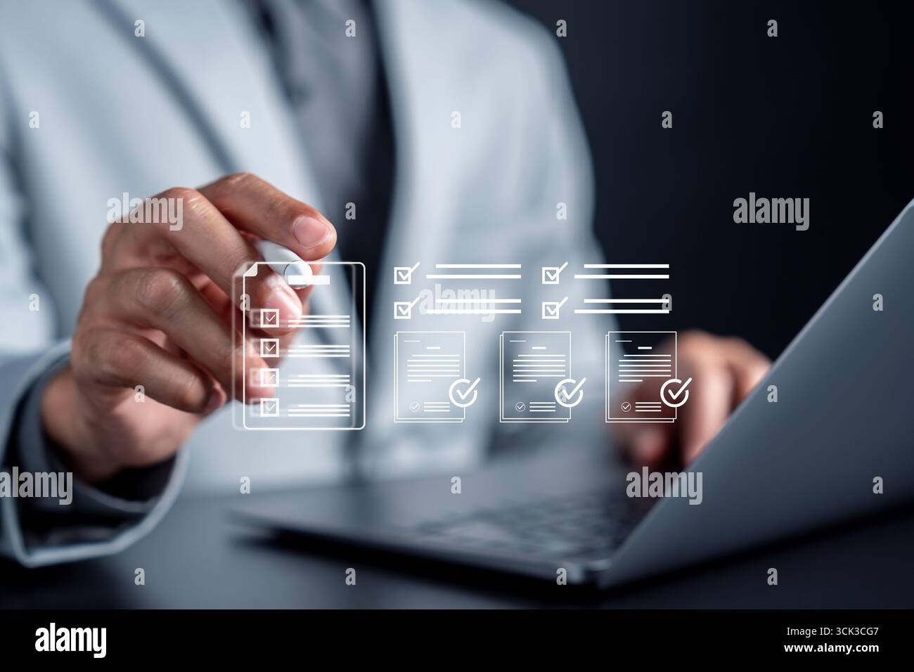 Document checklist, task management, approval process, and checkmark ...