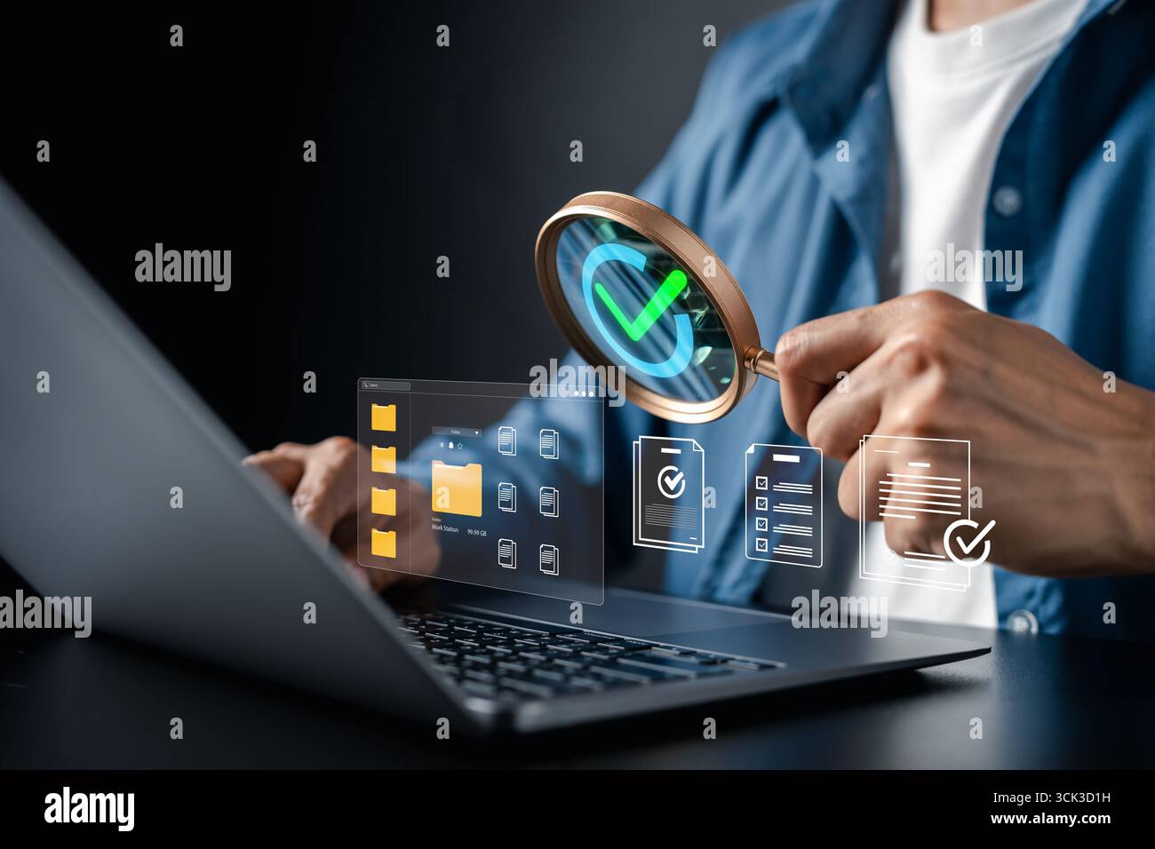 Digital document approval, file verification, checklist review, and ...