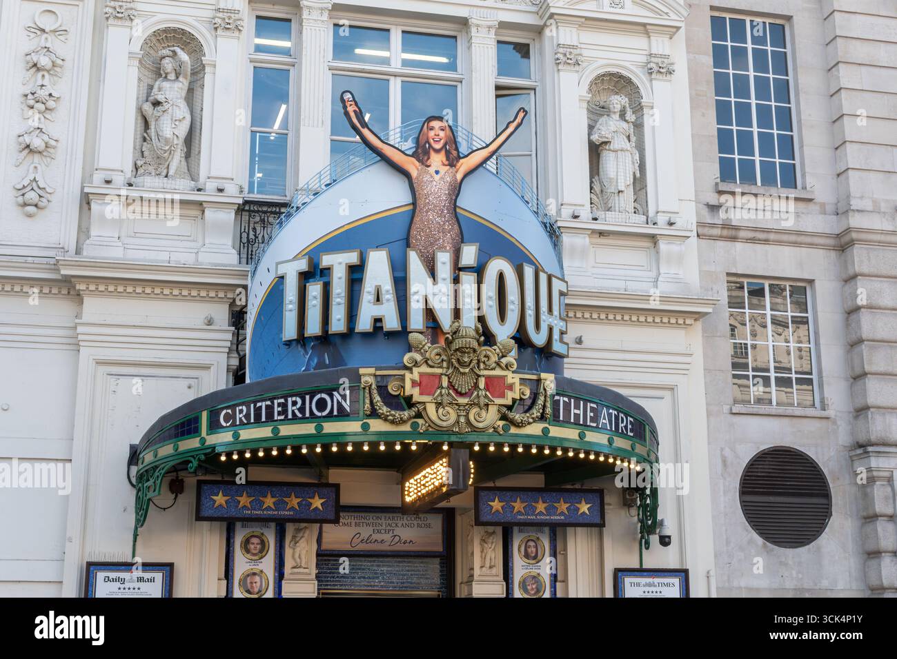 Titanique Sign At The Criterion Theatre A West End Theatre In 