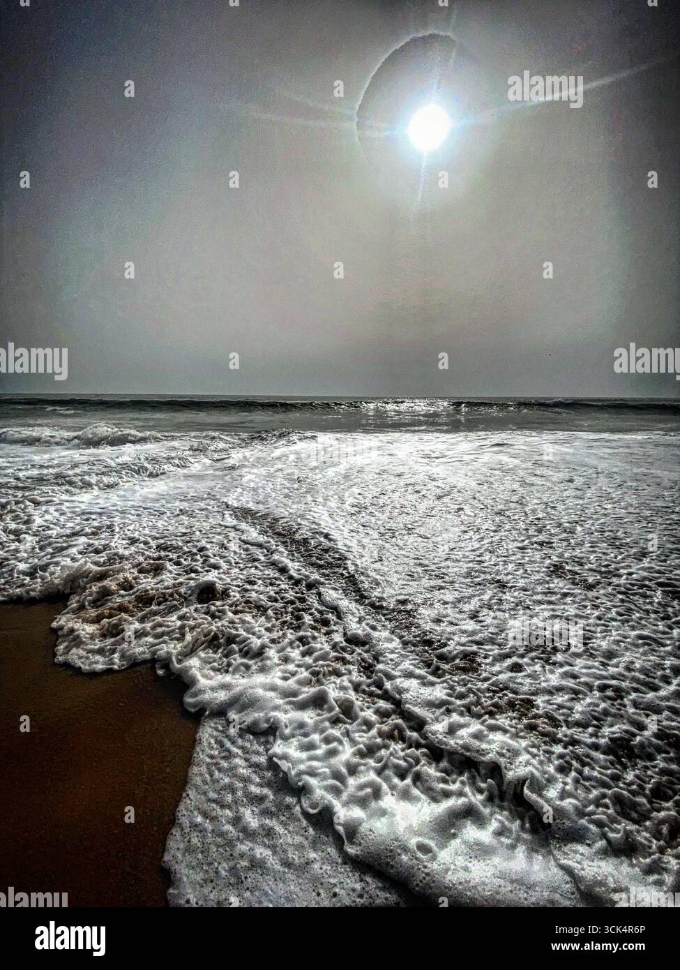 The beach of El Palmar in Vejer de la Frontera, Cadiz, Andalusia, Spain. - Smartphone Captured Stock Image