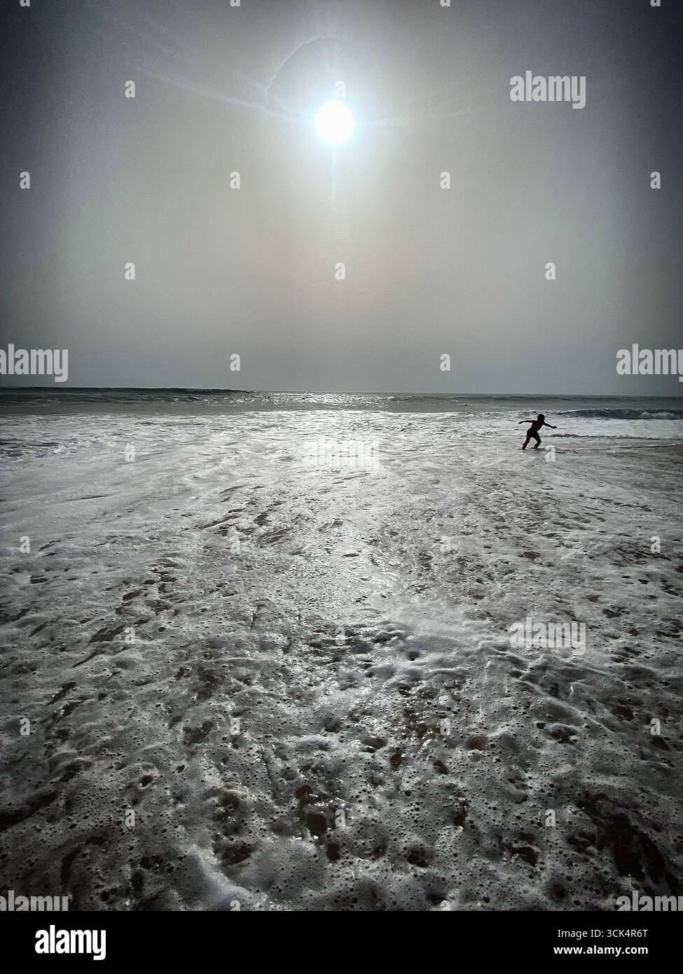 The beach of El Palmar in Vejer de la Frontera, Cadiz, Andalusia, Spain. - Smartphone Captured Stock Image