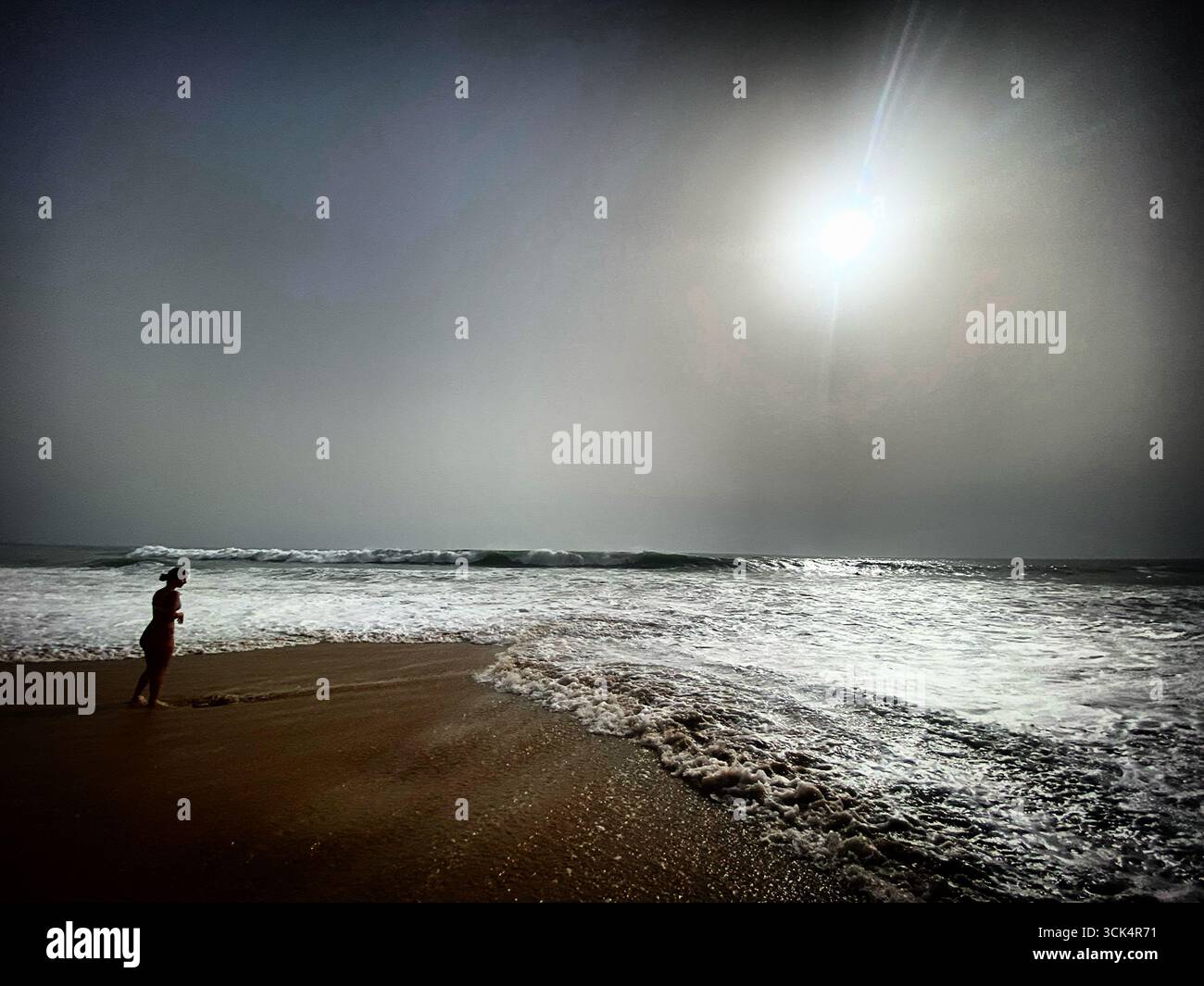 The beach of El Palmar in Vejer de la Frontera, Cadiz, Andalusia, Spain. - Smartphone Captured Stock Image