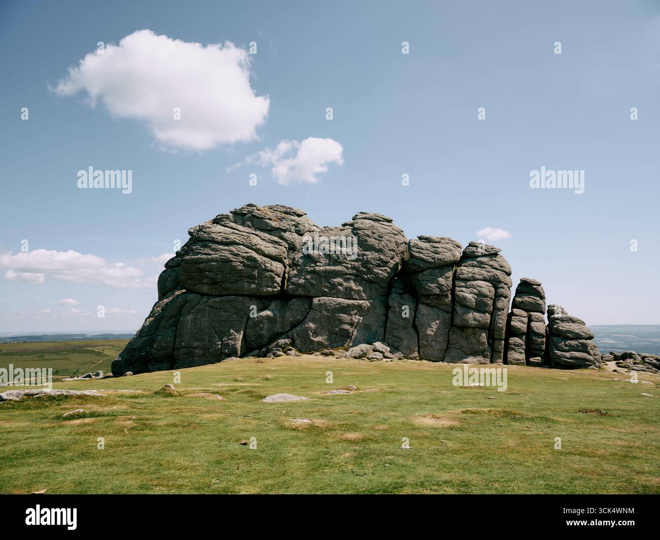 Dartmoor Devon England UK - hay Tor, Hey Tor - granite mound rock Stock Photo