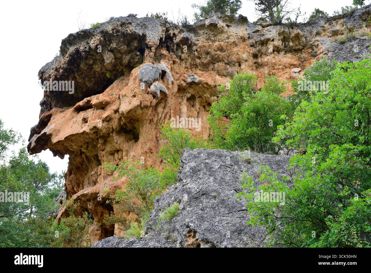 Precipition Rocks Travertine formation. Travertine is a sedimentary rock formed by ...