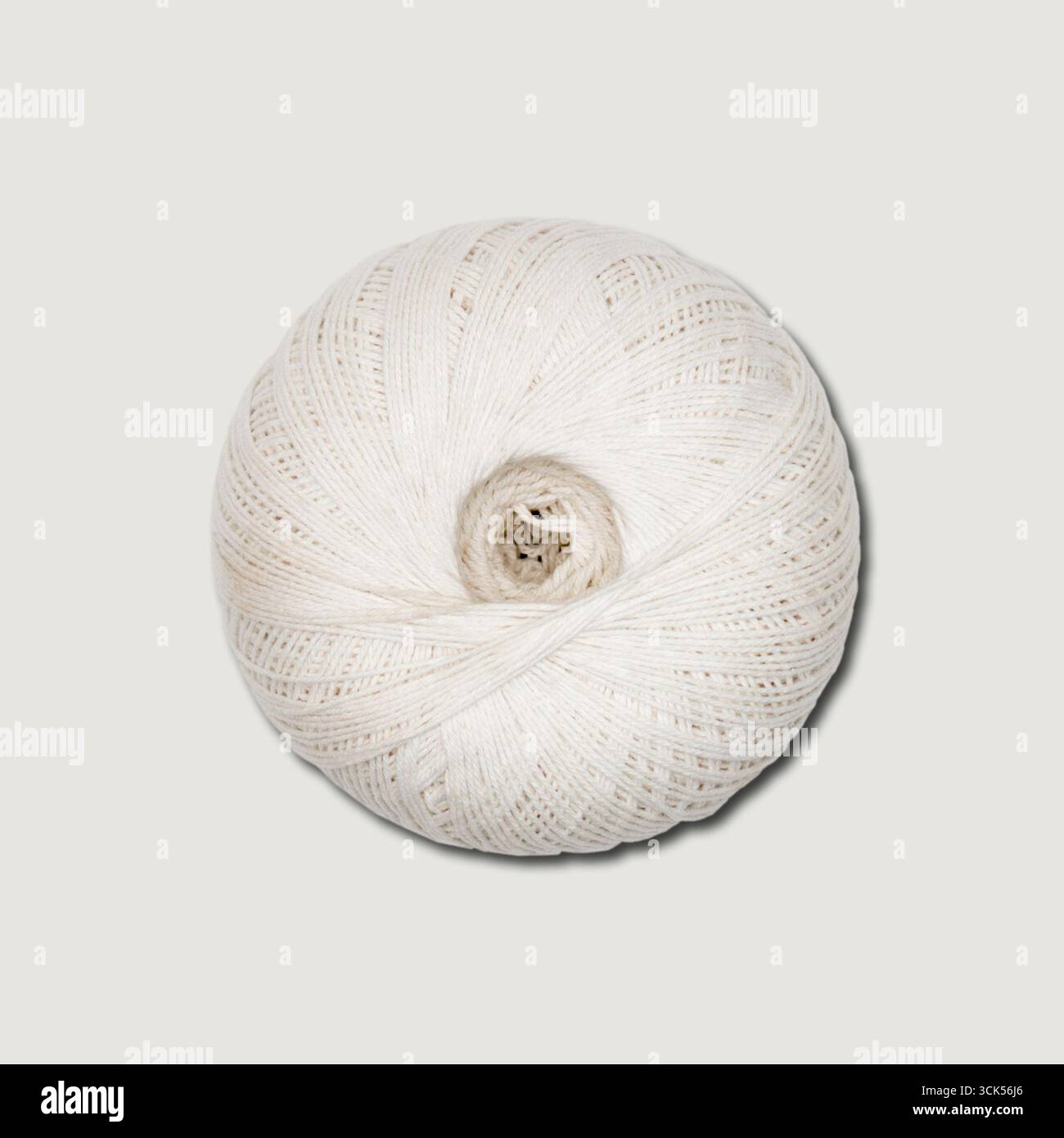 Jute ball isolated on plain background , element can be used for design project. Stock Photo
