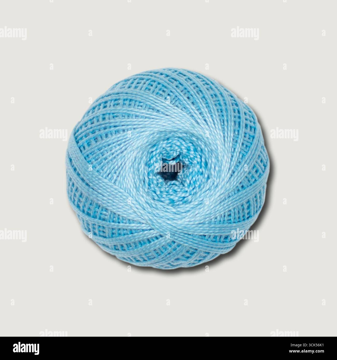 Jute ball isolated on plain background , element can be used for design project. Stock Photo