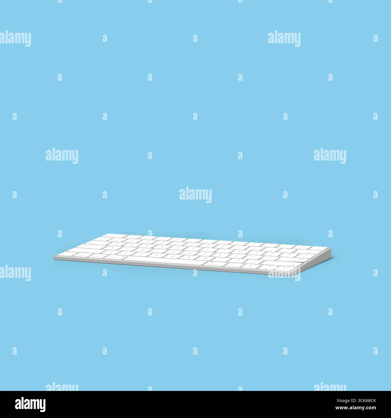 A sleek, modern keyboard designed for efficient typing and productivity. Stock Photo