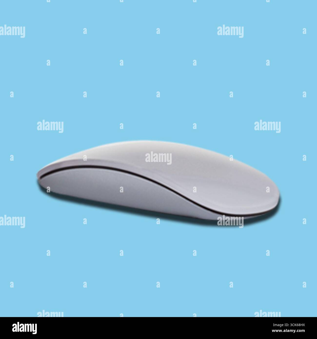 A sleek, modern computer mouse designed for ergonomic use and efficient navigation. Stock Photo