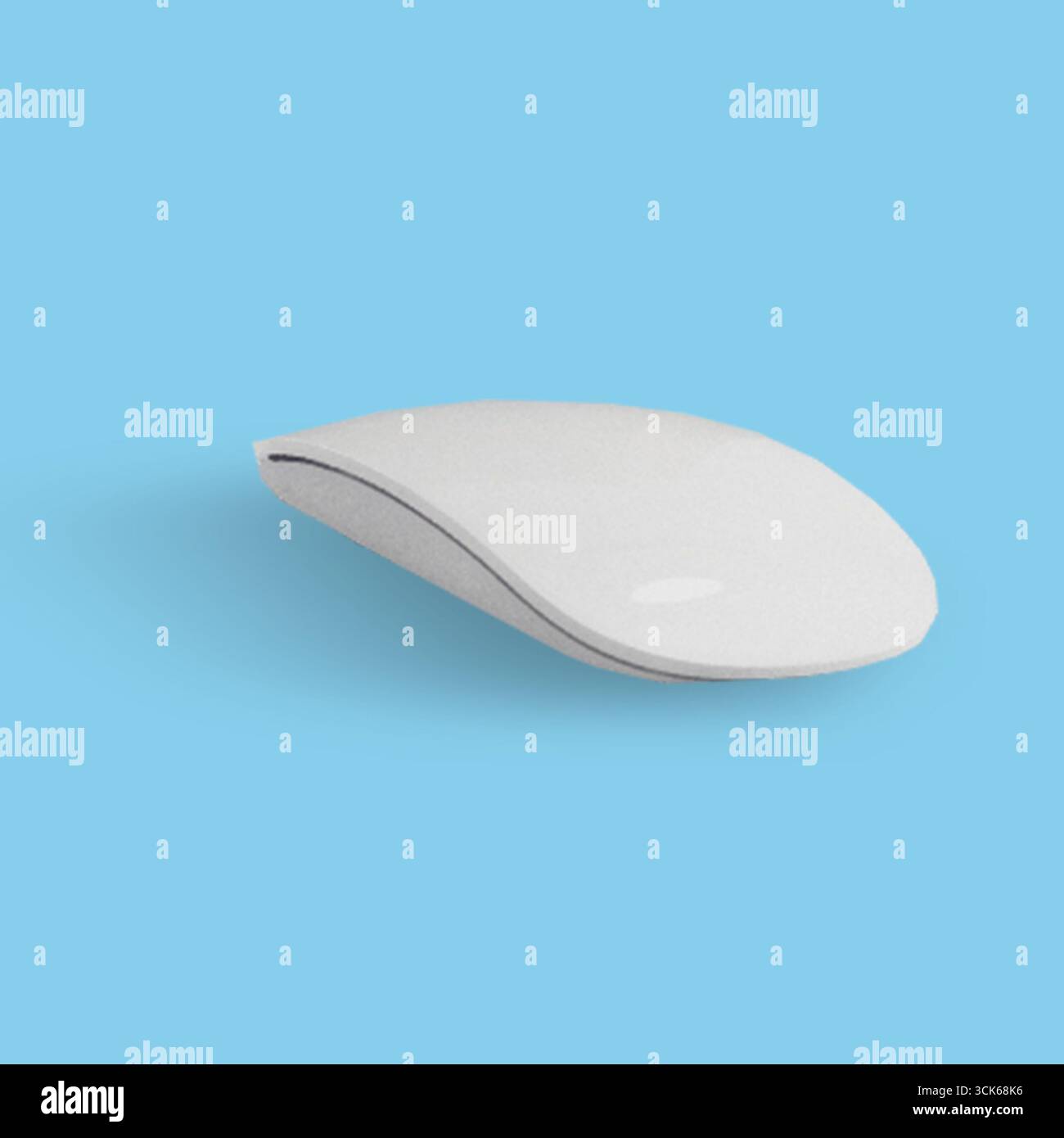 A sleek, modern computer mouse designed for ergonomic use and efficient navigation. Stock Photo